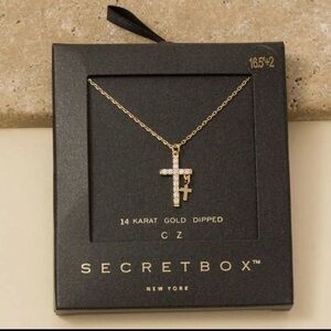 Gold Dipped Cross Necklace